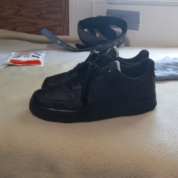 All black and black suade Afs 1z low top - Picture 2 of 3